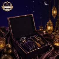 Laylat Al-Qadr Extrait de Parfum Unisexe Oud Iris Nuit Parfum de Luxe Personnalisé pour Ramadan Aïd