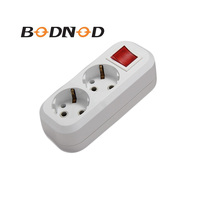 Toma de corriente de 2-6 entradas para robot eléctrico, con cable de 1,5 M/3M/5M/7M, Europa