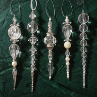 Adornos y Colgantes Transparentes de Alta Calidad LANTINGXU para Decoración de Árboles y Paredes, Colgantes Navideños Festivos Personalizados