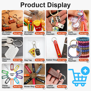 Porte-clés en caoutchouc de haute qualité avec personnage de dessin animé, souvenir de voyage, silhouette de ville, cadeau souvenir - Product Image 6