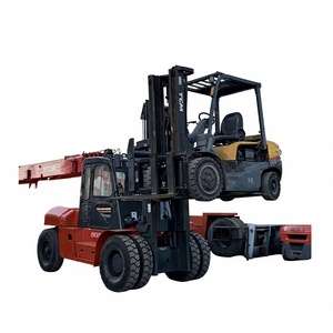 HELI CPCD100 10-Ton Diesel Forklift <b>Used</b> Heavy-Duty Counterbalanced Industrial Cargo Handler with Isuzu Engine - Product Image 1