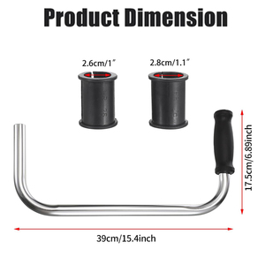 Extension de poignée de <span class=keywords><strong>tondeuse</strong></span> à gazon ergonomique réglable, poignée souple en alliage d'aluminium, taille-haie de jardin confortable - Product Image 3