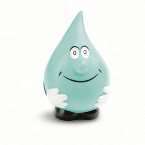 High Quality Promotional Gift Colorful Smile Face Water <b>Drop</b> Shaped Pu Foam Anti Stress Ball - Product Image 2