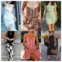 Robes d'été décontractées pour femmes, vente en gros, liquidation, styles variés, tailles mixtes, surplus de stock, liquidation