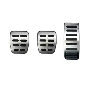Capuchons de pédales de voiture en acier inoxydable, embrayage, accélérateur, frein, pour VW Polo Golf <span class=keywords><strong>4</strong></span> Jetta MK4 Bora pour <span class=keywords><strong>Skoda</strong></span> <span class=keywords><strong>Fabia</strong></span>, <span class=keywords><strong>style</strong></span> automobile - Product Image 1