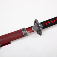 Réplique de la Lame Mortelle de Sekiro Shadows Die Twice, Katana Rouge des Mort-vivants non affûtée pour Cosplay
