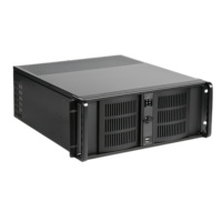 Boîtier personnalisé OEM en aluminium/acier inoxydable, sablé, brossé, industriel, de bureau, standard 19 pouces, 1U, 2U, 3U, 4U, montage en rack