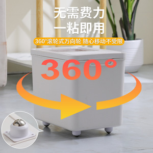 Universal Adhesive Casters With Ball Bearing Silent Furniture <b>Wheels</b> For Easy Installation Modern Design <b>Plastic</b> Material - Product Image 3