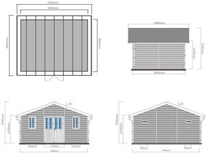 Bất ngờ Giá Hot Bán nhà để xe lưu trữ chống thối dài dịch vụ cuộc sống di động prefab di động prefab sân sau vườn nhà kho - Product Image 5