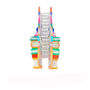 Pince à cheveux créative en forme de dessin animé, très vendue - Pince à cheveux polyvalente à imprimé léopard pour chignon, queue de cheval et coiffures relevées - Product Image 6