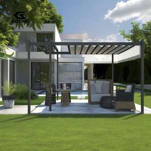 Auvents de fermeture de rideaux électriques <span class=keywords><strong>Toit</strong></span> rétractable PVC <span class=keywords><strong>Pergola</strong></span> Jardin Pavillon extérieur motorisé - Product Image 6