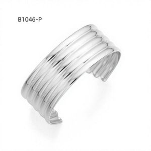 Amy Amy <b>Cuff</b> <b>Bracelet</b> B1046 <b>Silver</b> Plated Alloy Geometric Classic Women's Jewelry Gift - Product Image 2