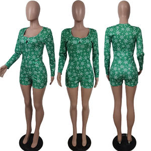 Pijama de una sola pieza con estampado personalizado para <span class=keywords><strong>mujer</strong></span>, ropa de dormir, mono de <span class=keywords><strong>Navidad</strong></span> para adultos - Product Image 6