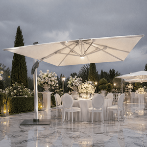 <span class=keywords><strong>Sombrilla</strong></span> Cantilever LED para Terraza de Hotel, Estructura Reforzada de Múltiples Brazos de Aluminio, Resistente a la Decoloración, <span class=keywords><strong>Toldo</strong></span> para Exteriores - Product Image 2