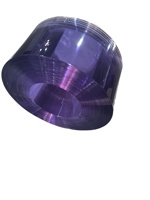 Bâche flexible en PVC polaire basse température, transparente, verte, bleue, épaisseur 2-4 mm, longueur 50 m, pour entrepôt frigorifique, comptoir de charcuterie, écran de séparation