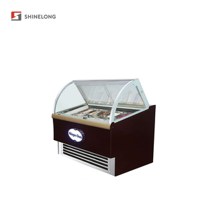 Gelato Display Fridge Stainless Steel Ice Freezer Showcase FRCGS-0607 Ice Display Freezer FRCGS-0607 FRCGS-0607 Ice - Product Image 4