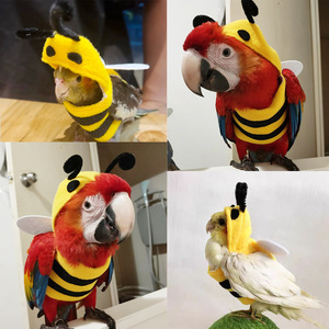 Summary Pet Bird <strong>Clothes</strong> Plush <strong>Parrot</strong> Cloak Canary Cloak <strong>Parrot</strong> Bee Transformation Bird <strong>Clothes</strong> - Product Image 3