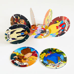 Tarjetas Redondas de Plástico PP Personalizadas de Fábrica <span class=keywords><strong>para</strong></span> Regalos Promocionales Pequeños/Tazo/Pogs - Product Image 4