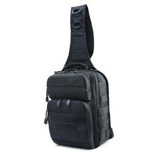 Sac à dos tactique pour sports de plein air, sac de poitrine étanche unisexe, noir, kaki, vert, Acu, moins de 21L, sangle en toile, été 2022 - Product Image 2