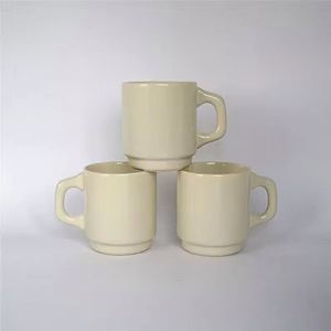 แก้วกาแฟเซรามิกสไตล์ฝรั่งเศสวินเทจขนาด 300 มล. สำหรับดื่มนม กาแฟ อาหารเช้า ใช้ในบ้านหรือร้านกาแฟ - Product Image 2