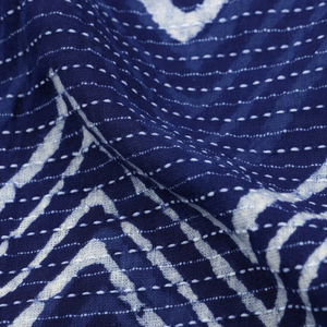 เสื้อพิมพ์ลายปลาสีครามผ้าฝ้ายน้ำหนักเบาระบายอากาศได้ดีกระเป๋าเครื่องประดับผ้าม่านสำหรับเด็กผู้ชายเด็กผู้หญิง - Product Image 1