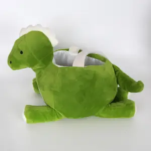 Праздничные украшения для конфет пасхальные яйца Охота сублимационные зеленые пасхальные динозавры корзина для животных сумка-тоут подарок