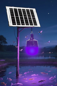 Lámpara <span class=keywords><strong>Solar</strong></span> <span class=keywords><strong>para</strong></span> Trampas de Insectos en Estanques de Peces, Iluminación Exterior <span class=keywords><strong>para</strong></span> Cultivos y Granjas de Cría - Product Image 4