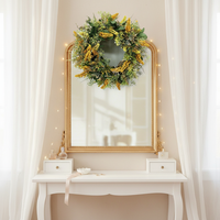 Décoration de mariage pour la maison, fournitures de fleurs artificielles pour la porte, couronne de printemps en gros