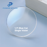 Lentilles optiques Pioneer 1.56 1.60 1.67 1.74, conception HMC en deux parties, vision simple, UV420, anti-lumière bleue, haute CYL, blocage de la lumière bleue
