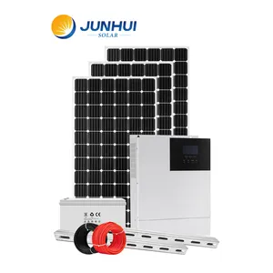 10 kilowatts 8kva 6kva Hybride Grande Centrale Photovoltaïque Usine de Panneaux Solaires Système D'énergie 20kw 25kw 30kw 500kw