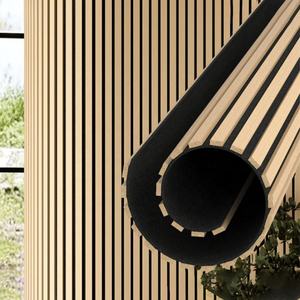 Panneau acoustique SANYUAN en MDF à lattes, écologique, réduction du bruit de 80 %, absorption acoustique hautement efficace pour la maison, le bureau - Moderne - Product Image 3