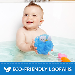 Gmagic Eco-friendly Soft Mesh Baby Body Bath Cartoon Sponge Light 50g Loofah Terry Shower Puff for Kids Cleaning - Product Image 4