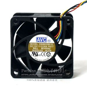 AVC 60x60x25 มม.พัดลม DS06025B12L 12V 0.30A ตลับลูกปืนคู่ 4 สายโปรเซสเซอร์ระบายความร้อน - Product Image 3