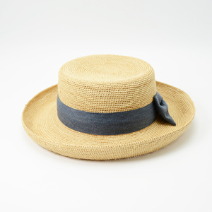 Lấy cảm hứng từ thời trang người lớn 'raffia rơm boater Mũ vẽ tay kiểm tra thiết kế với kỹ thuật dệt du lịch ngoài trời sử dụng bình thường - Product Image 6