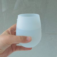 Tasses à vin et verres à bière pliables en silicone, durables et réutilisables, résistantes au micro-ondes, personnalisables (couleur/taille/logo), idéales pour l'extérieur – Vente chaude