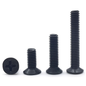 Vis à tête plate à 120 degrés ISO 7046 DIN 965 avec revêtement noir - Product Image 3