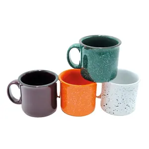Tazas de sublimación esmaltadas personalizadas para acampar, taza de café de cerámica esmaltada, buenos regalos contemporáneos para beber, personalizadas - Product Image 1