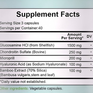 120 Cápsulas de Glucosamina Antioxidante, Complejo de Condroitina y Ácido Hialurónico, 120 Unidades, Soporte para Articulaciones de Adultos con MSM - Product Image 2
