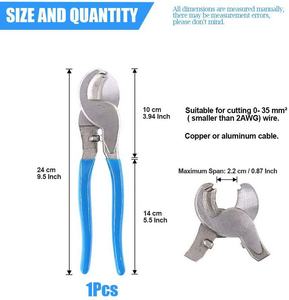 HX-50B Batterie Outil de Sertissage de <span class=keywords><strong>cosse</strong></span> de câble <span class=keywords><strong>pince</strong></span> <span class=keywords><strong>à</strong></span> <span class=keywords><strong>sertir</strong></span> <span class=keywords><strong>à</strong></span> cliquet <span class=keywords><strong>à</strong></span> main terminal <span class=keywords><strong>à</strong></span> <span class=keywords><strong>Sertir</strong></span> pour 6-<span class=keywords><strong>50mm2</strong></span> 1-10AWG avec coupe-câble - Product Image 3