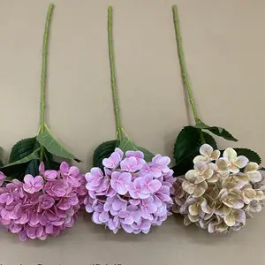 Impression 3D d'une fleur artificielle d'hortensia à tige unique pour décoration de mariage