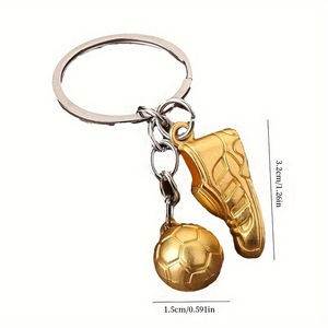 Llavero con Forma de Zapatilla de Fútbol Dorada DAMAI, Colgante de Balón de Fútbol, Recuerdos para Fiestas, para Fanáticos del Deporte, Accesorios de Recuerdo para Celebraciones de Carnaval - Product Image 2