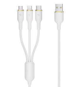 Câble de charge rapide 3 en 1, design grec-romain, universel pour tous les téléphones et appareils, norme UE/US - Product Image 3