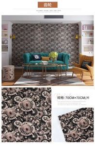 3D brick design xpe schiuma di carta da parati <span class=keywords><strong>per</strong></span> la decorazione della parete interna di gomma piuma del pe di auto adesivo sticker da parete TV sfondo - Product Image 3