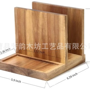 Wooden Condiment <b>Bottle</b> Holder Rectangular Standing Type Multifunctional Kitchen <b>Storage</b> <b>Rack</b> - Product Image 4