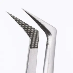 Private Label Russian Volume Eyelash Tweezers Cilia Pincer Lash Extension Tweezer Pinzette Clippers Eyelash Extension