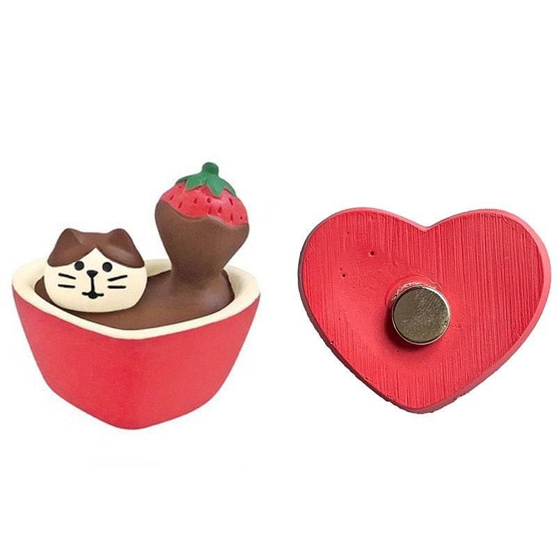 Chocolate sauce cat refrigerator sticker