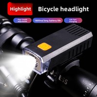 Phare de vélo PTGE pour la conduite nocturne, lumière avant rechargeable, lampe de vélo de montagne, étanche, charge rapide USB, 4 niveaux