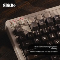 Teclado Mecánico Retro 8Bitdo Retro 87 C64 para Juegos, Compatible con Windows 10/11/Android, Teclado de 87 Teclas con Joystick, Tres Modos, 85HA03