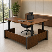 Bureau de direction électrique réglable en hauteur, nouveau design, pour le bureau du PDG