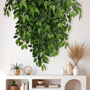 Hojas de sauce simuladas, hojas de seda para colgar en la pared, decoración interior y exterior, decoración de techo y jardín - Product Image 3